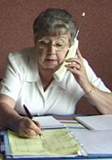 a volunteer duty officer records a booking.